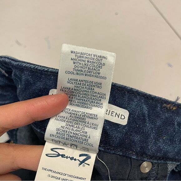 SEVEN 7 The Marilyn Relaxed boyfriend High Rise rolled cuff jeans size 6 NEW! - Picture 10 of 12